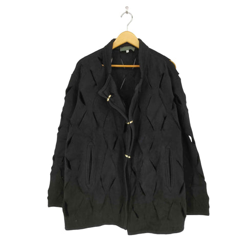 イタリア製 ウール&カシミヤ カッティングデザインジャケット メンズ JPN:44