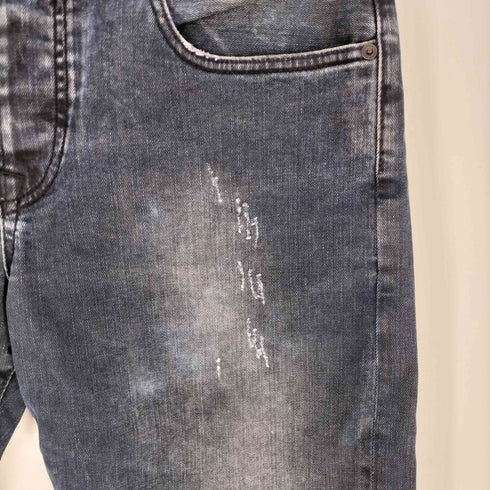 スコッチアンドソーダ SCOTCH&SODA RALSTON ダメージ加工 ボタンフライ ストレートデニム メンズ W32/L32