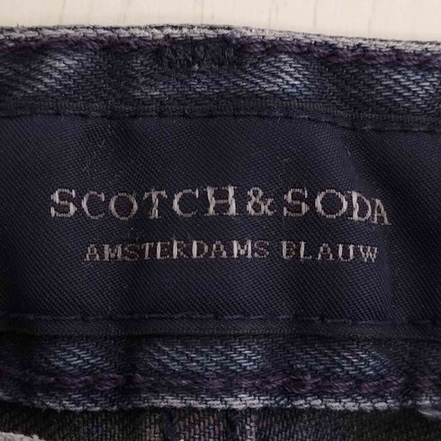 スコッチアンドソーダ SCOTCH&SODA RALSTON ダメージ加工 ボタンフライ ストレートデニム メンズ W32/L32