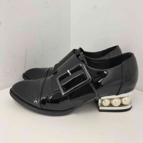 ジェフリーキャンベル Jeffrey Campbell パールヒール エナメル モンクシューズ レディース 36