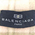 バレンシアガ BALENCIAGA OLD BBロゴ チェック フリンジマフラー レディース