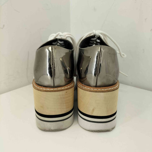 ジェフリーキャンベル Jeffrey Campbell ウッドソール 厚底 レースアップシューズ レディース 36