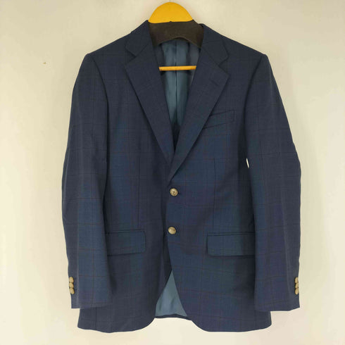 GINZA global style チェック柄2B テーラードジャケット ストレートスラックスパンツ メンズ