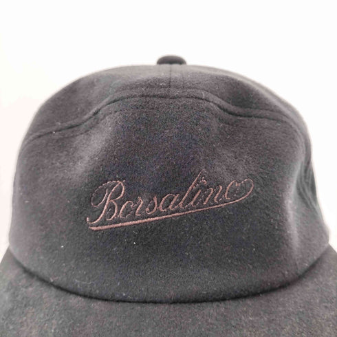 ボルサリーノ Borsalino ロゴ刺繍 ベロア キャップ メンズ M
