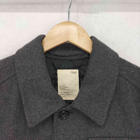 ギャップ Gap ウール混 中綿 メルトンジャケット メンズ import:L
