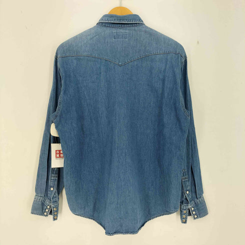 ラングラー Wrangler 70s 白タグ 復刻 デニム ウエスタンシャツ メンズ FREE