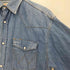 ラングラー Wrangler 70s 白タグ 復刻 デニム ウエスタンシャツ メンズ FREE