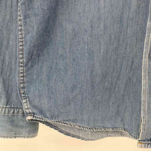 ラングラー Wrangler 70s 白タグ 復刻 デニム ウエスタンシャツ メンズ FREE