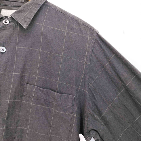 マーガレットハウエル MARGARET HOWELL コットンウール ブロックチェック 長袖 シャツ メンズ JPN:M