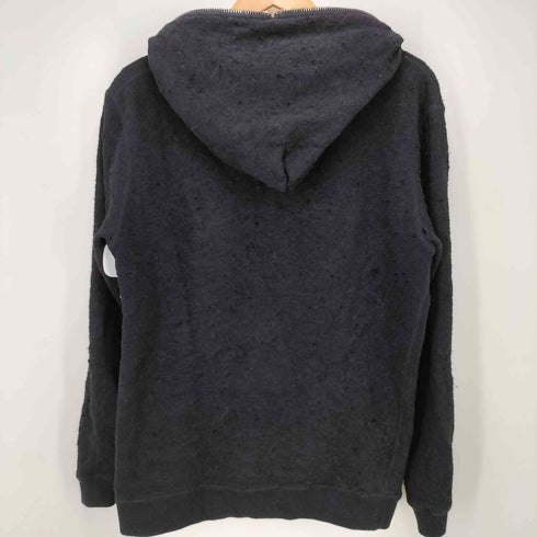 ジュンハシモト junhashimoto ANA ZIP PARKA ラッカーニジップ ダメージ加工 ダブルジップ フーデッドパーカー メンズ JPN:4