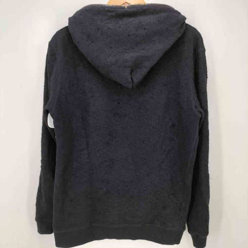ジュンハシモト junhashimoto ANA ZIP PARKA ラッカーニジップ ダメージ加工 ダブルジップ フーデッドパーカー メンズ JPN:4