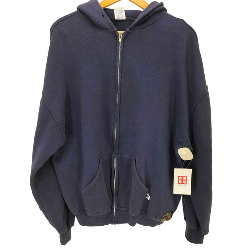 ラッセルアスレチック RUSSELL ATHLETIC 90s-00s メキシコ製 ジップパーカー ブランク 短丈 メンズ JPN:XL