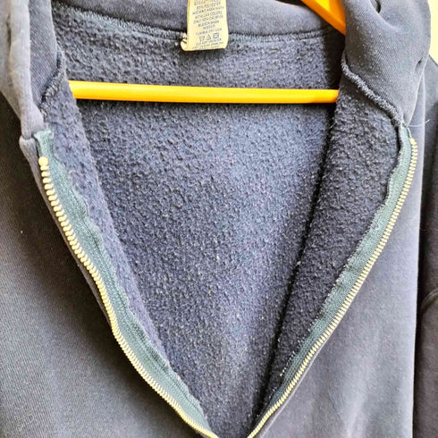 ラッセルアスレチック RUSSELL ATHLETIC 90s-00s メキシコ製 ジップパーカー ブランク 短丈 メンズ JPN:XL