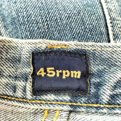 フォーティファイブアールピーエム 45rpm ストレートデニムパンツ レディース JPN:2