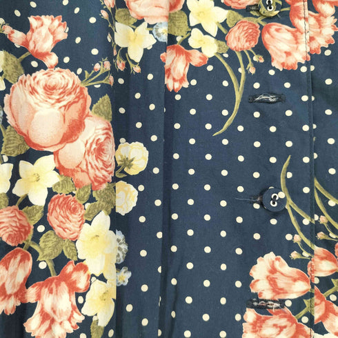 ケティー KETTY 花柄 ドット 半袖フリルワンピース レディース JPN:M