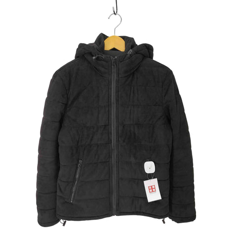 ザラ ZARA スエード 中綿ジャケット メンズ import:M