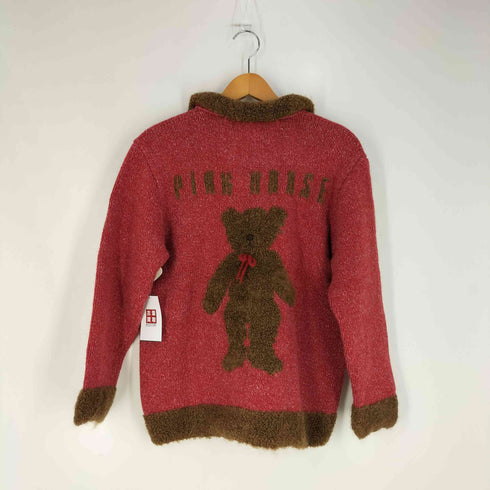 ピンクハウス PINK HOUSE くま ベア ボンボン ニットカーディガン レディース