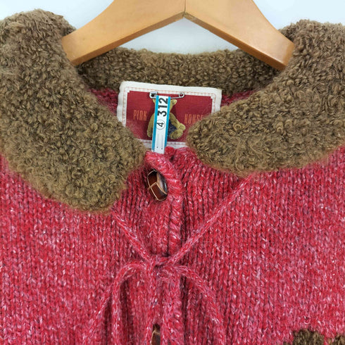 ピンクハウス PINK HOUSE くま ベア ボンボン ニットカーディガン レディース