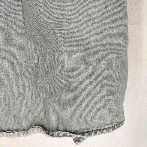 ザラ ZARA ウォッシュ加工1ポケットデニムシャツ メンズ S
