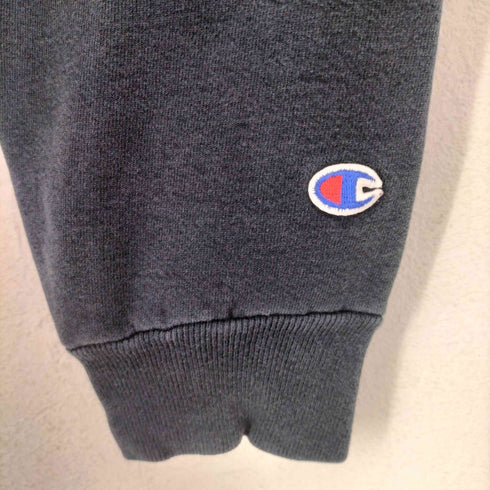 チャンピオン Champion 90s 刺繍タグ USA製 Vガゼット フロント刺繍クルーネックスウェット メンズ L