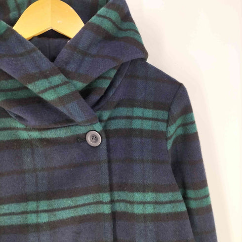 リブインコンフォート live in comfort ブラックウォッチ フーディ ハーフコート レディース JPN:M