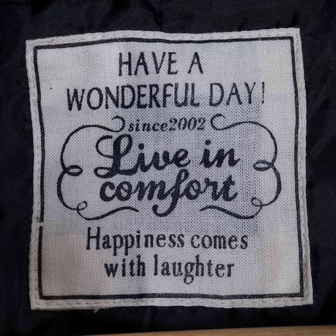 リブインコンフォート live in comfort ブラックウォッチ フーディ ハーフコート レディース JPN:M