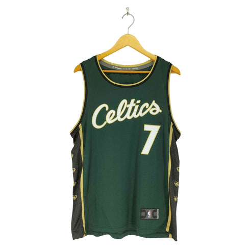 エヌビーエー NBA Fanatics 7 BROWN ナンバリングゲームシャツ メンズ M