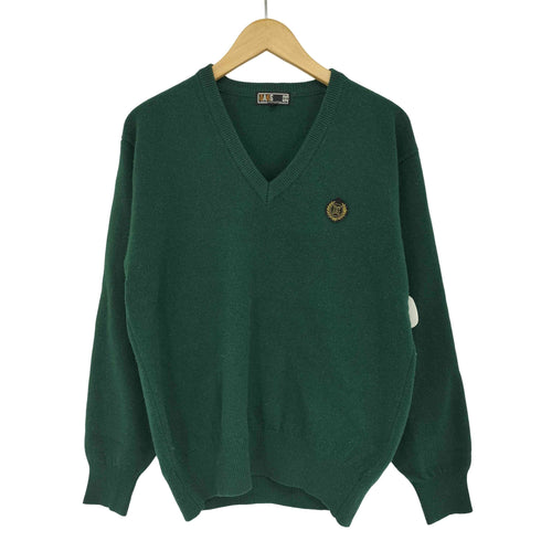 ダックスゴルフ DAKS GOLF ロゴワッペン刺繍 Vネック セーター メンズ import:L