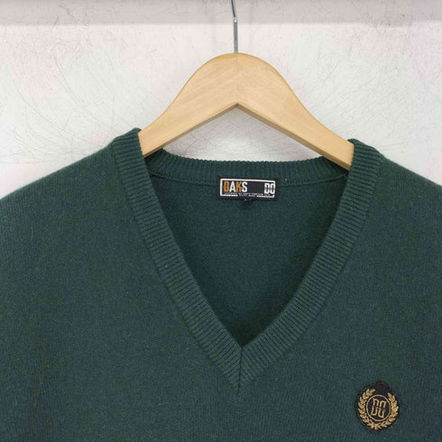ダックスゴルフ DAKS GOLF ロゴワッペン刺繍 Vネック セーター メンズ import:L