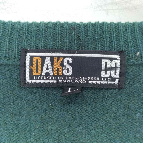 ダックスゴルフ DAKS GOLF ロゴワッペン刺繍 Vネック セーター メンズ import:L