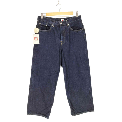 エドウィン EDWIN ボタンフライワイドデニムパンツ メンズ 32×32