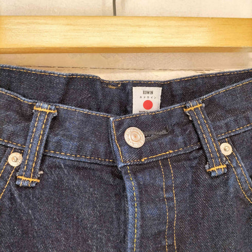 エドウィン EDWIN ボタンフライワイドデニムパンツ メンズ 32×32