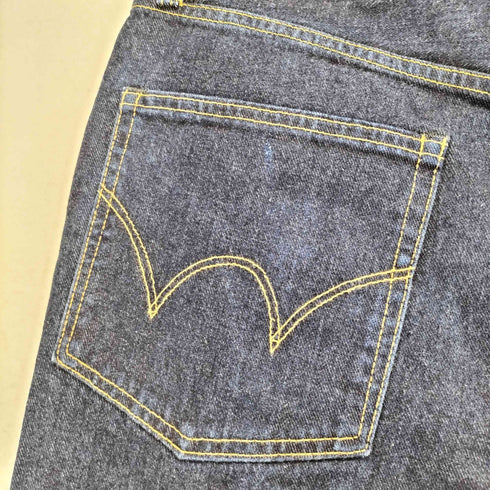 エドウィン EDWIN ボタンフライワイドデニムパンツ メンズ 32×32