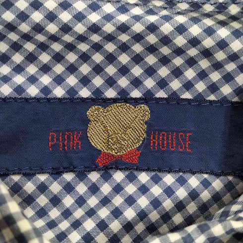 ピンクハウス PINK HOUSE ギンガムネーム付きボタンダウンシャツ レディース JPN:38