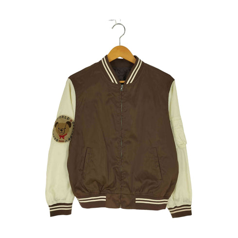 ATSUKI ONISHI くま ベア ナイロンブルゾン レディース