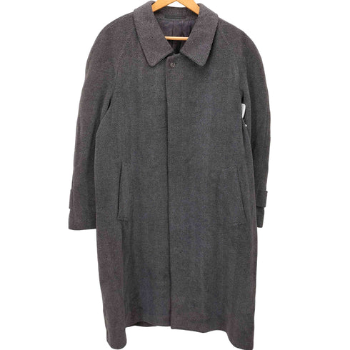 credimi アンゴラ 比翼 ステンカラーロングコート レディース