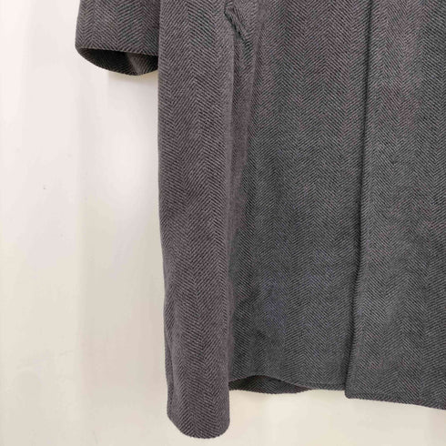 credimi アンゴラ 比翼 ステンカラーロングコート レディース