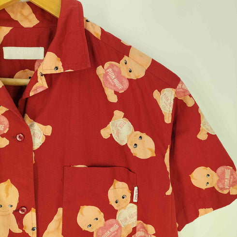 ピンクハウス PINK HOUSE キューピー柄 アロハシャツ レディース JPN:M