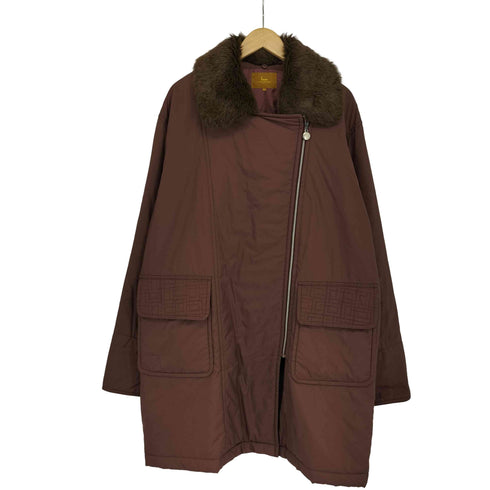 ランセル LANCEL ファー付き 中綿 ジップアップコート レディース 9AR