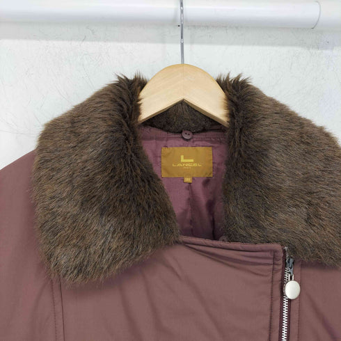 ランセル LANCEL ファー付き 中綿 ジップアップコート レディース 9AR
