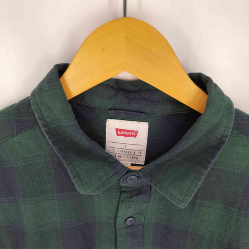 リーバイス Levis チェック柄 長袖フランネルシャツ メンズ import:L
