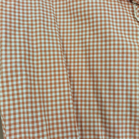 ピンクハウス PINK HOUSE ギンガムチェック リボン フリル 半袖ブラウス レディース