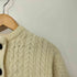 aran WOOLEN MILLS バスケットボタン ケーブル編みウールニットカーディガン レディース