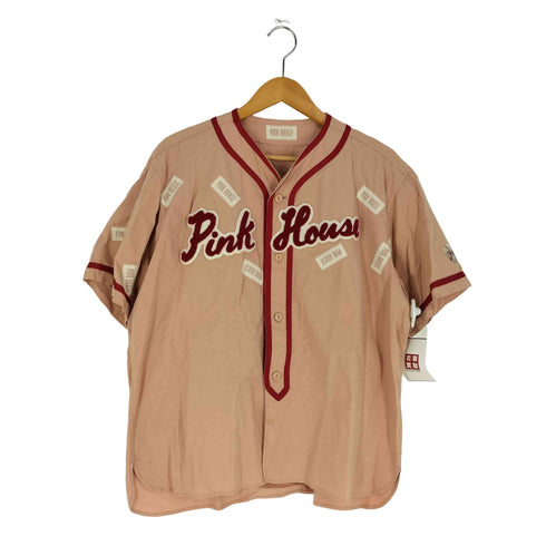 ピンクハウス PINK HOUSE デカロゴ ベースボールシャツ レディース