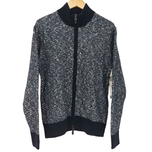 ニューヨーカー NEWYORKER ウール混 ニット ブルゾン ジャケット ジップ カーディガン メンズ import:M