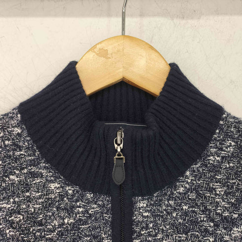 ニューヨーカー NEWYORKER ウール混 ニット ブルゾン ジャケット ジップ カーディガン メンズ import:M