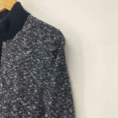 ニューヨーカー NEWYORKER ウール混 ニット ブルゾン ジャケット ジップ カーディガン メンズ import:M