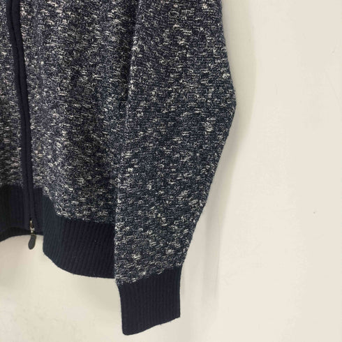 ニューヨーカー NEWYORKER ウール混 ニット ブルゾン ジャケット ジップ カーディガン メンズ import:M