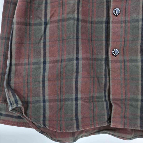 コムデギャルソンオムプリュス COMME des GARCONS HOMME PLUS 10aw スワロフスキーボタン チェック柄 長袖ネルシャツ メンズ JPN:L