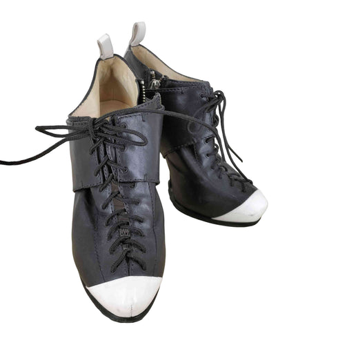 アレキサンダーマックイーン Alexander McQueen レースアップヒールブーツ レディース JPN:36